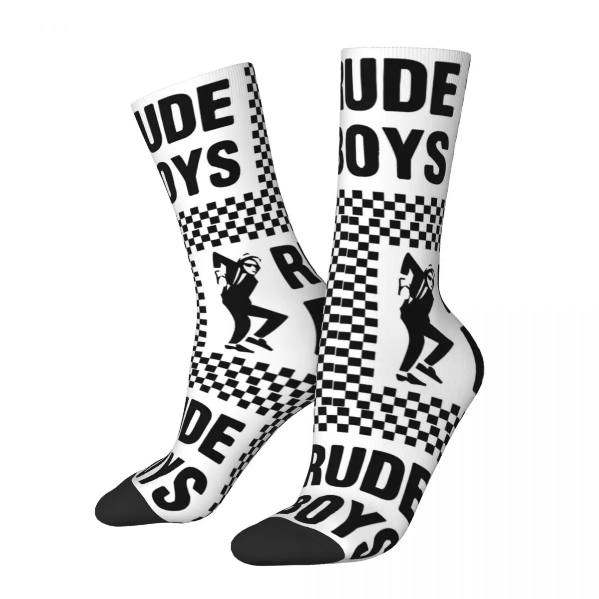 Ska Checkerboard Rude Boys Socks Accessories For Men Women 2 Tone Music Pank Rock Cozy Socks Super Soft Birthday Present