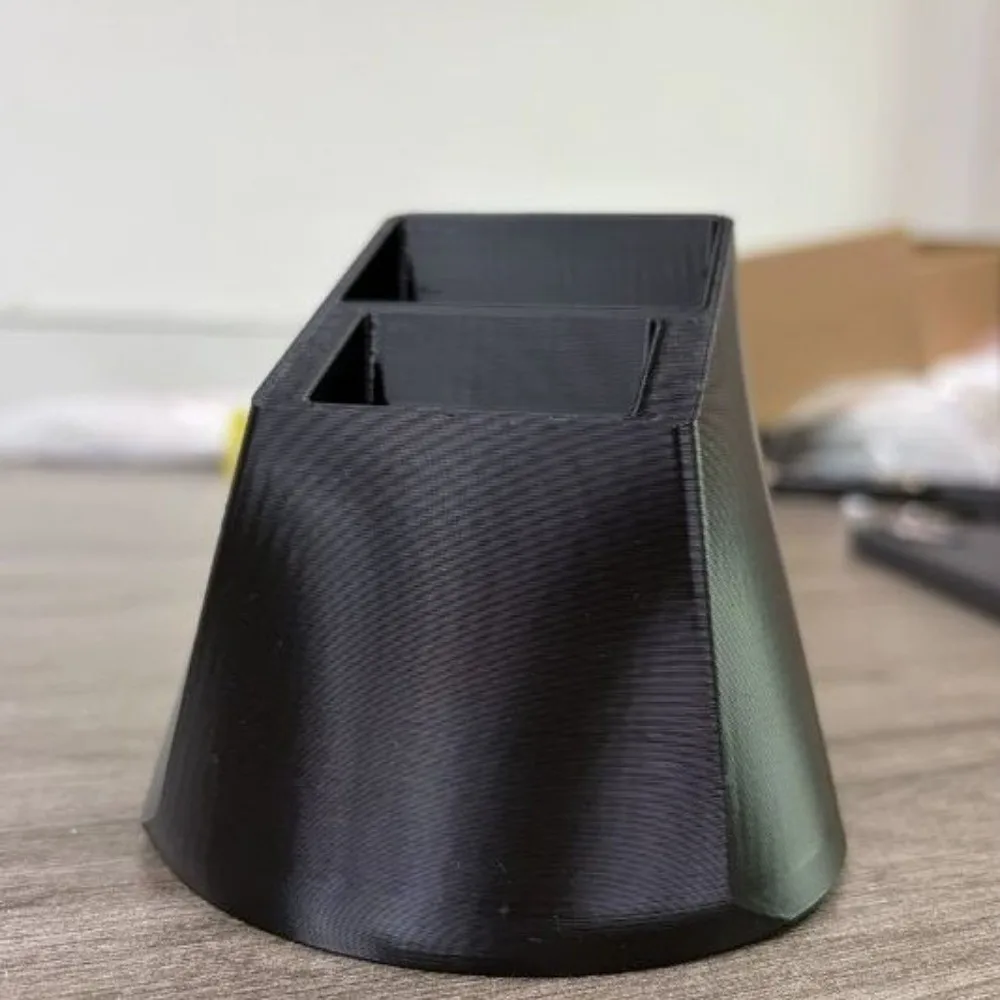 2-Hole Remote Control Holder Plastic 3D Printed Desk Remote Stand Non-Slip Base Save Space TV Remote Organizer Desktop Storage