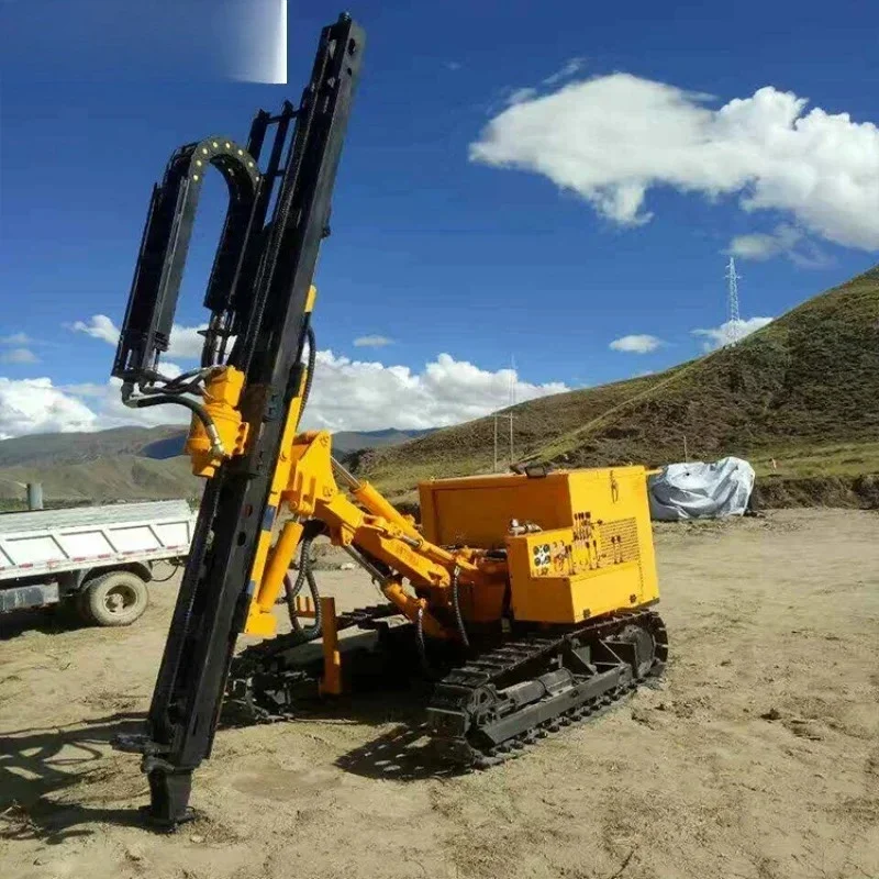 Crawler Hydraulic Down The Hole Bore Drilling Machine DTH Drilling Rig Concrete Pile Driver 25m Deep Dth Blasthole Drill Rig