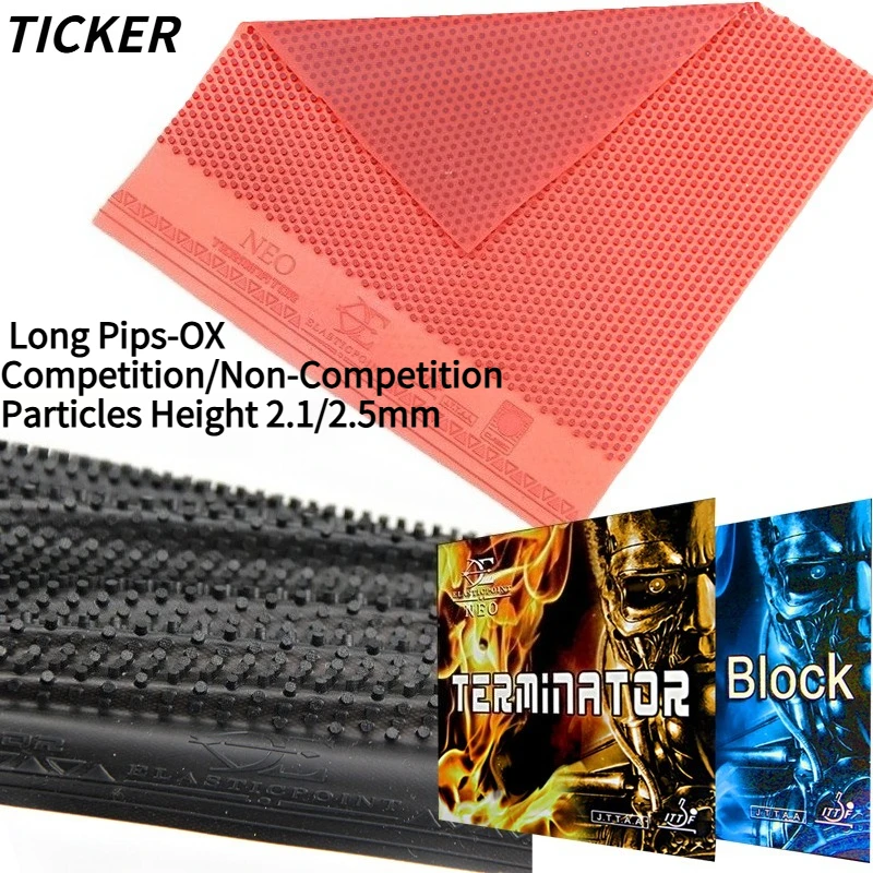 

Накладка для настольного тенниса TICKER TERMINATOR OX, длинные шипы, для соревнований/несоревновательных игр, высота шипов 2.1/2.5 мм