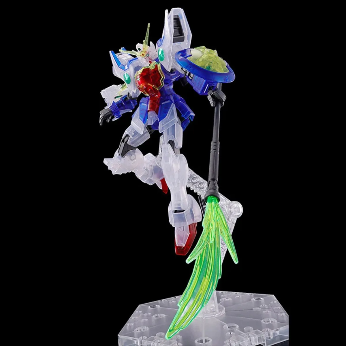 本物のバンダイオリジナル HG ウィングゼロクリアカラーシェンロンデスサイトヘビーアームズサンドロックアクションフィギュアモデルキット子供のためのギフト