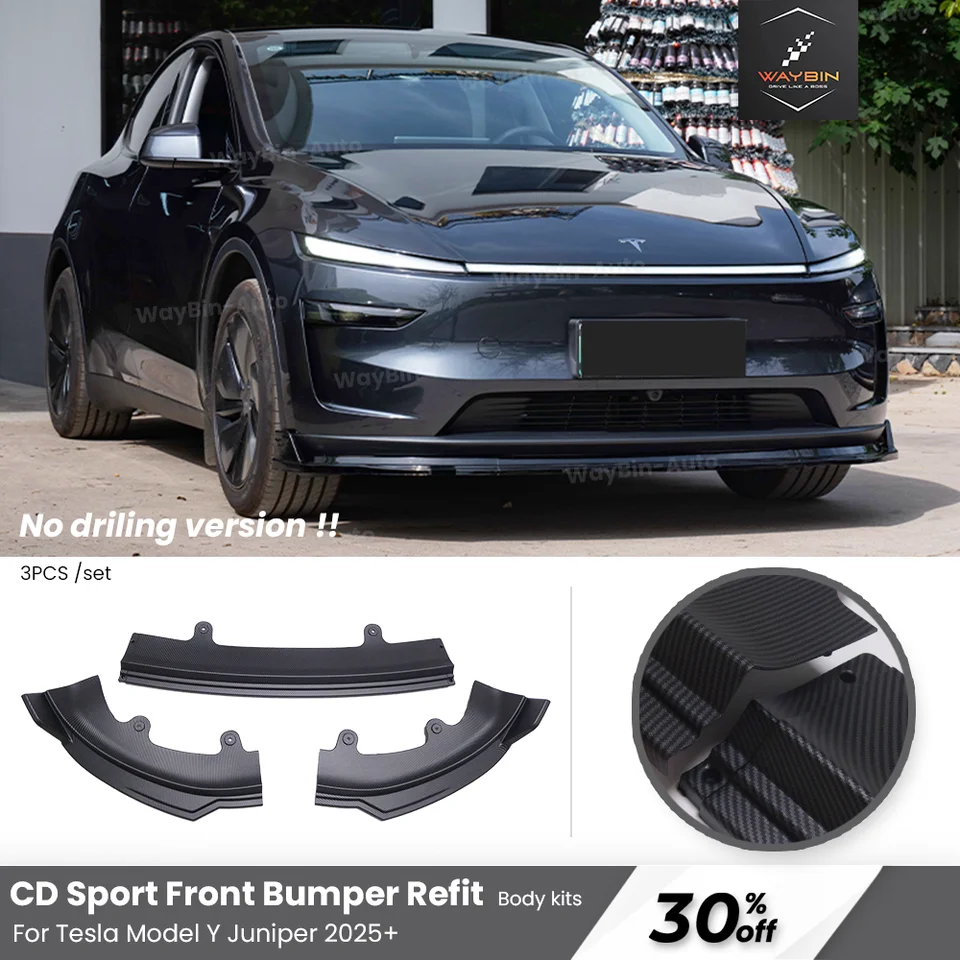 テスラモデル Y ジュニパー 2025 + CD スポーツフロントリップ