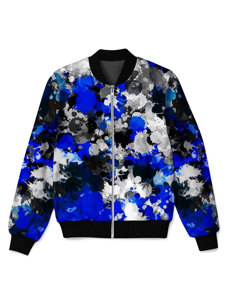 

Psychedelic Graphic Jacket Pop 3D Print Zipper Men's Jacket Casual Overcoat Loose Brand Zip Up Coat Outdoor Sportwear Sweatshirt