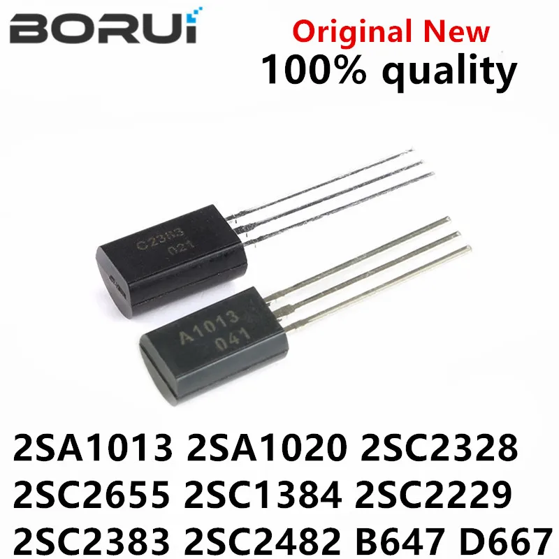 50PCS 2SA1013 TO-92L A1013 TO-92 2SA1020 2SC2328 2SC2655 2SC1384 2SC2229 2SC2383 2SC2482 2SB647 2SD667 A1020 C2328A C2655 C2383