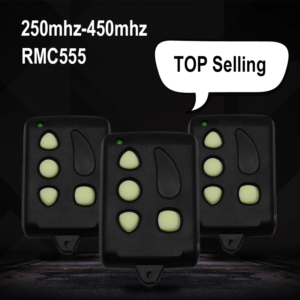 

3 шт. Remocon RMC-555 передатчик для гаражных ворот, совместимый Remocon RMC-555, пульты дистанционного управления с фиксированным кодом Keyfod