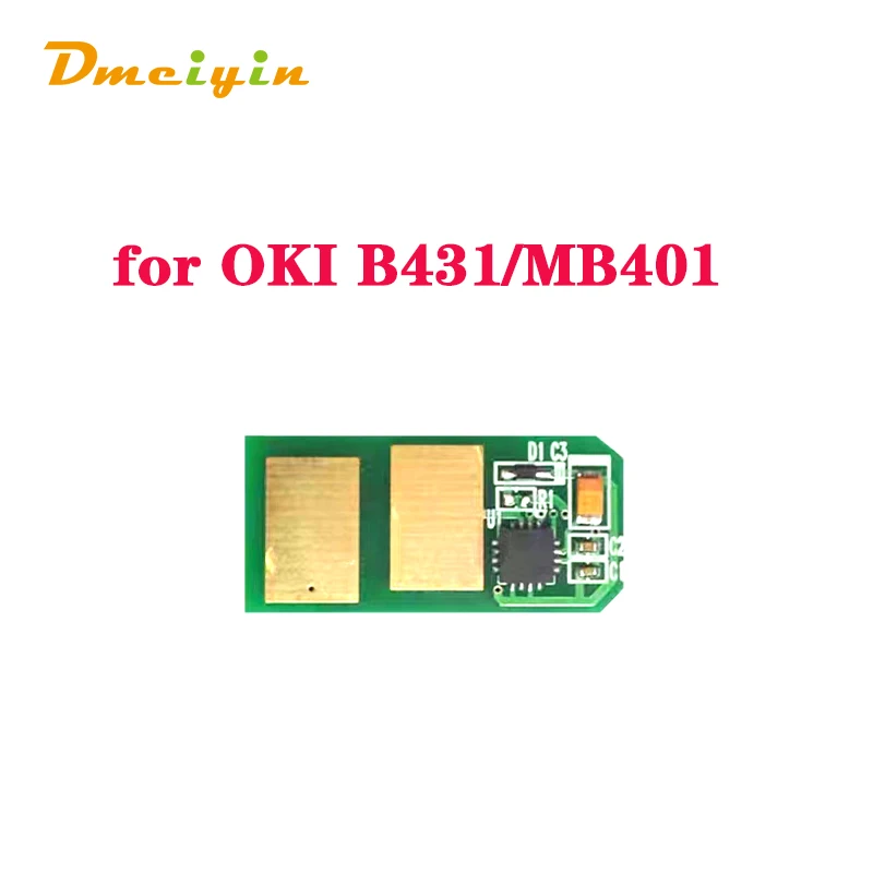 Voor Oki B431/MB401 10K Pagina 'S Eu/Am/Tw Versie Toner Chip Bk Kleur