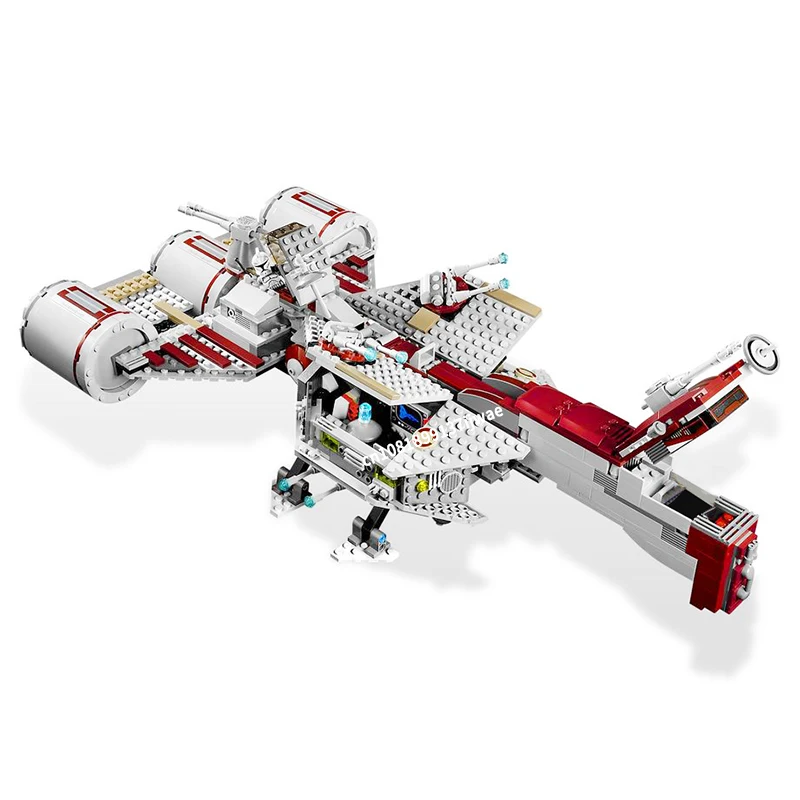 Bloques de construcción de la famosa película MOC para niños, juguete de ladrillos para armar fragata espacial de piezas, ideal para regalo de cumpleaños, código 1030, compatible con MOC-7964