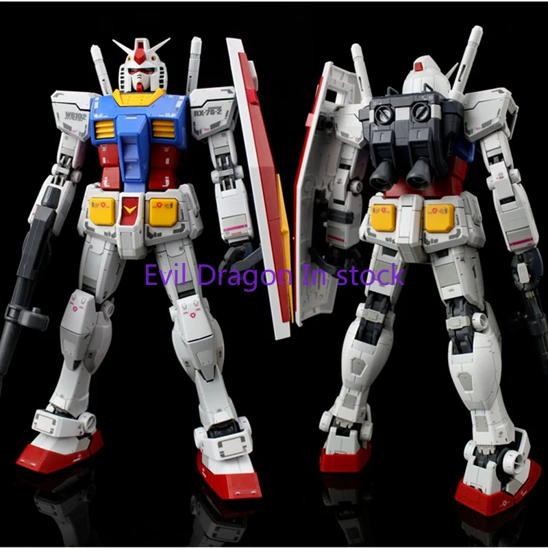 Bandai Gundam Model Kit Anime Figure MG 1/100 RX-78-2 Gundam Ver.3.0 Genuine Gunpla Model Action Toy Figure Toys for Children