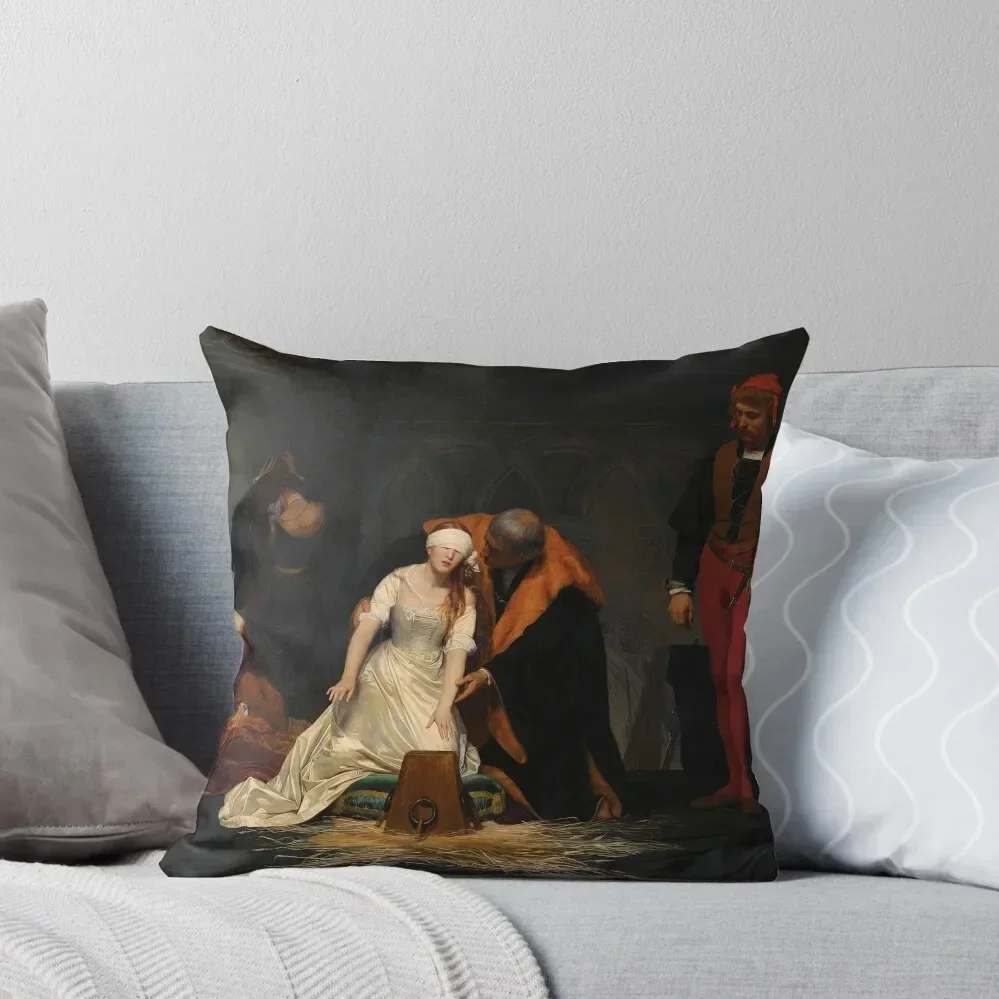 

The Execution of Lady Jane Grey, by Paul Delaroche Throw Pillow luxury throw pillow covers Christmas Cushion For Home pillow