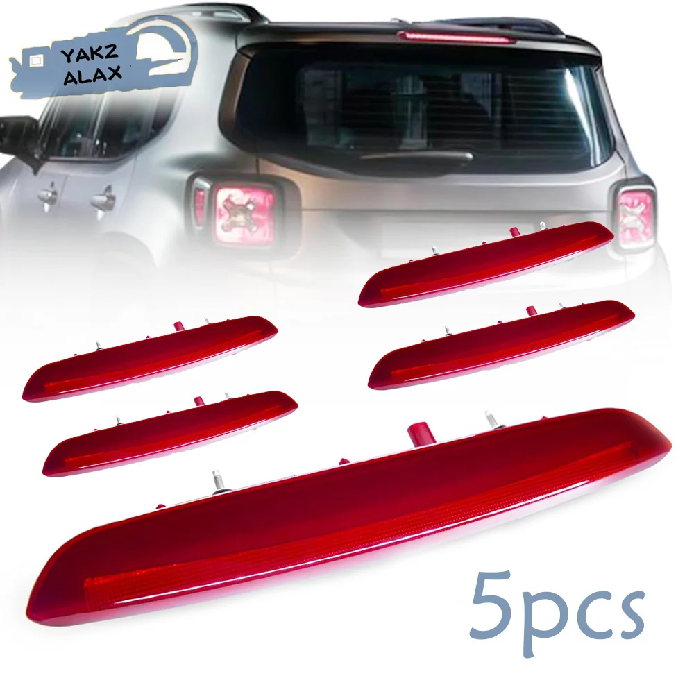 5Pcs Third 3rd Brake Light for 2015 2016 2017 2018 2019 2020 Jeep Renegade 68247167AA 53393384 51953596 Car Accessories