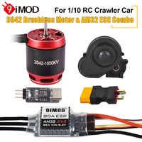 9IMOD RC Brushless Combo AM32 80A ESC 3542 1850KV/2250KV Brushless Motor Gearbox for Axial SCX10 RC Crawler Car Upgrades Parts