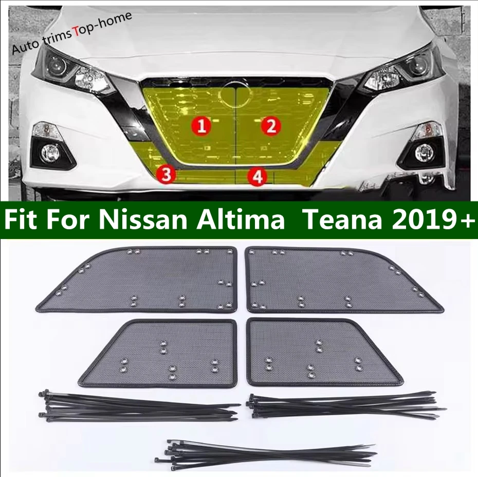 

Grill Insect Net Screening Metal Mesh Protection Decoration Cover Trim Fit For Nissan Altima Teana 2019 - 2023 Car Accessories