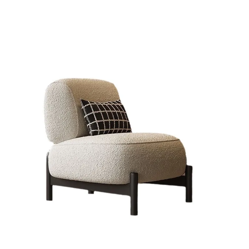 

Medieval style living room single sofa designer leisure chair light luxury single sofa chair