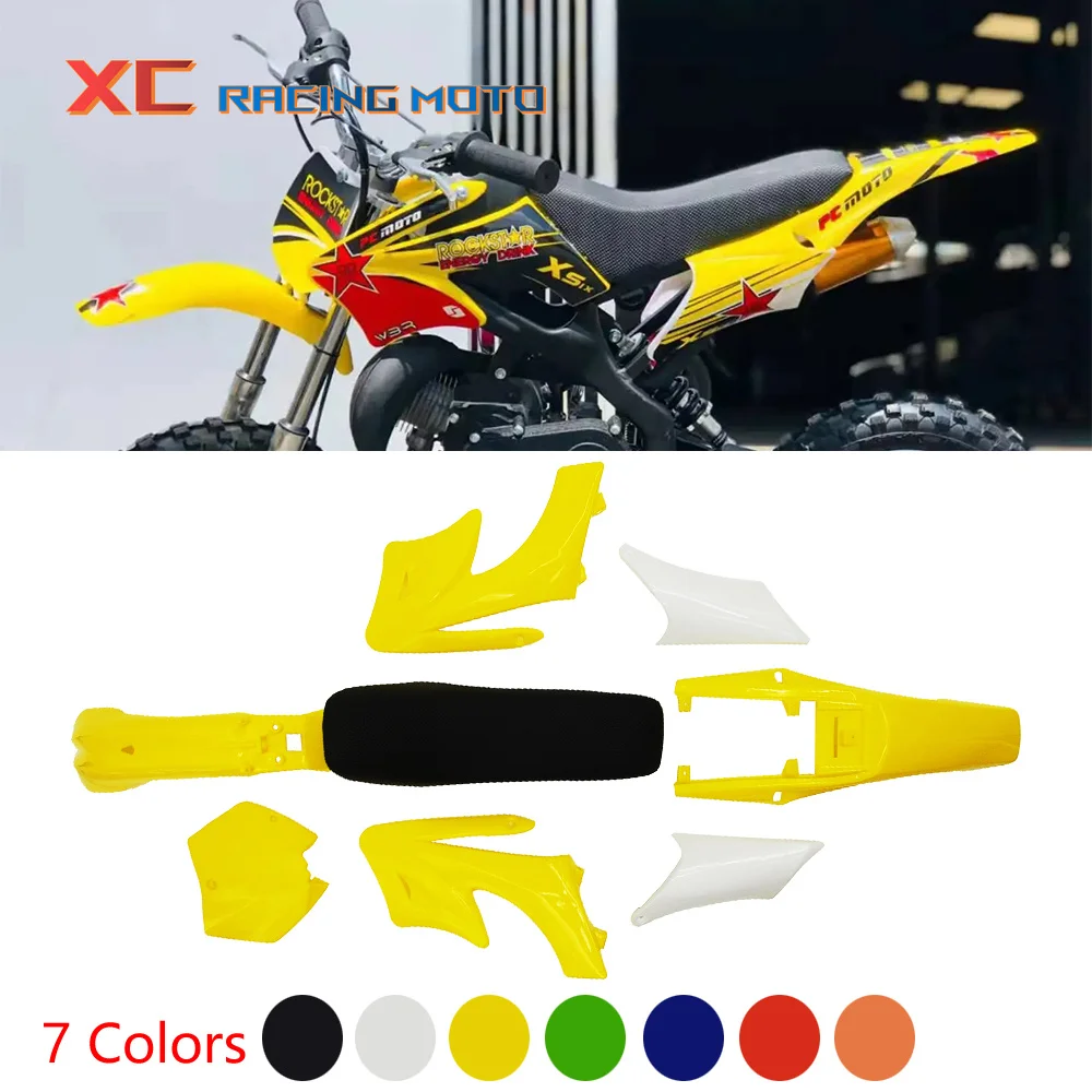 

Motorcycle 7 Color Fairing Body Kits For 47cc 49cc Engine 2 Stroke For Apollo Kids Dirt Pocket Bike Minimoto Plastic Accessories