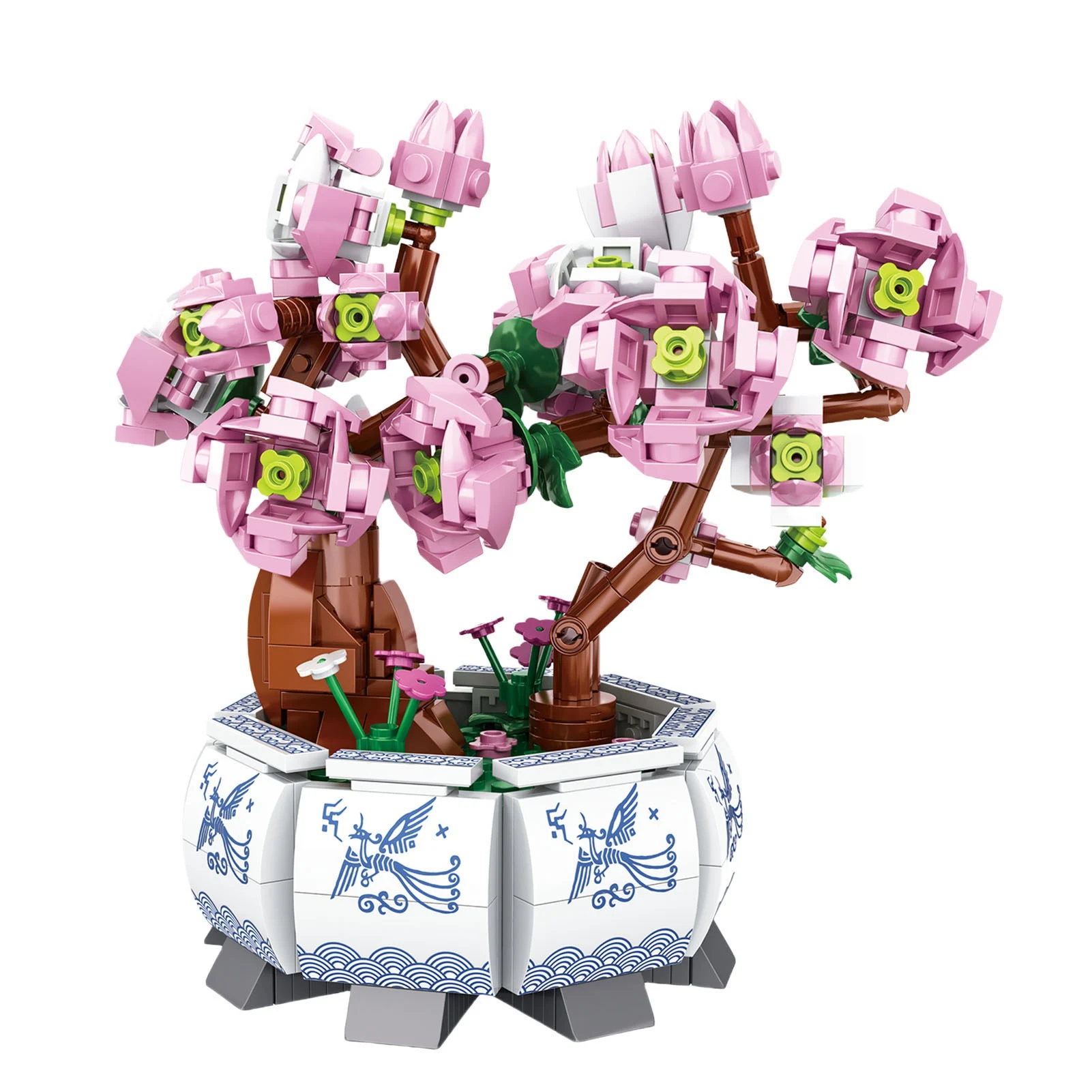 

Набор строительных блоков «Бонсай «Персиковый цветок» (США) – реалистичная, легко собираемая, развивающая модель-конструктор для детей и взрослых