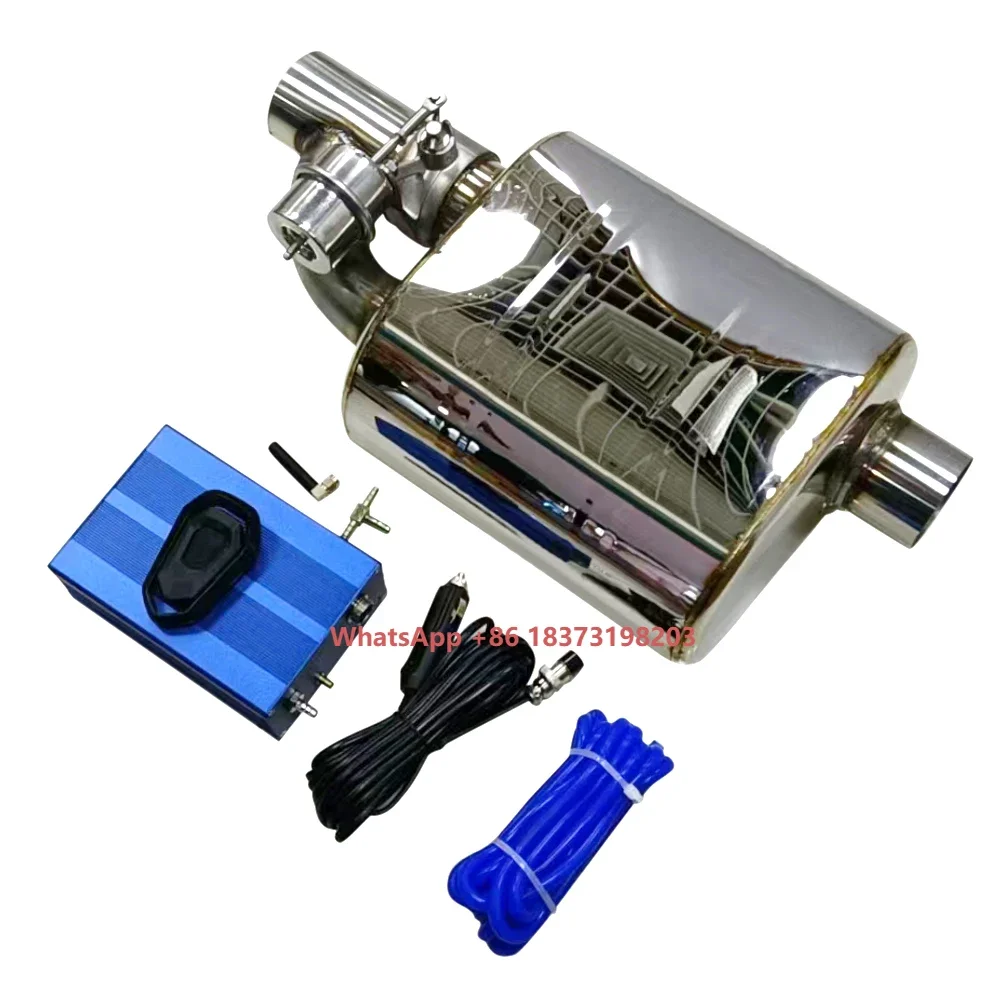 

Universal 2.5 Inch Remote Controls Exhaust Silencers Valves Stainless Steel Sound Wave Valved Muffler