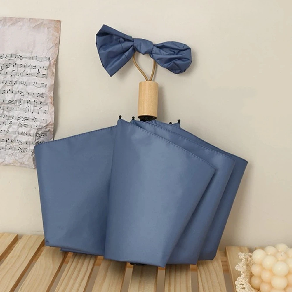 

Fashion Solid Color Sunscreen Umbrella Windproof Portable Rain Umbrella Rainproof Anti Wind Folding Sun Umbrella Men