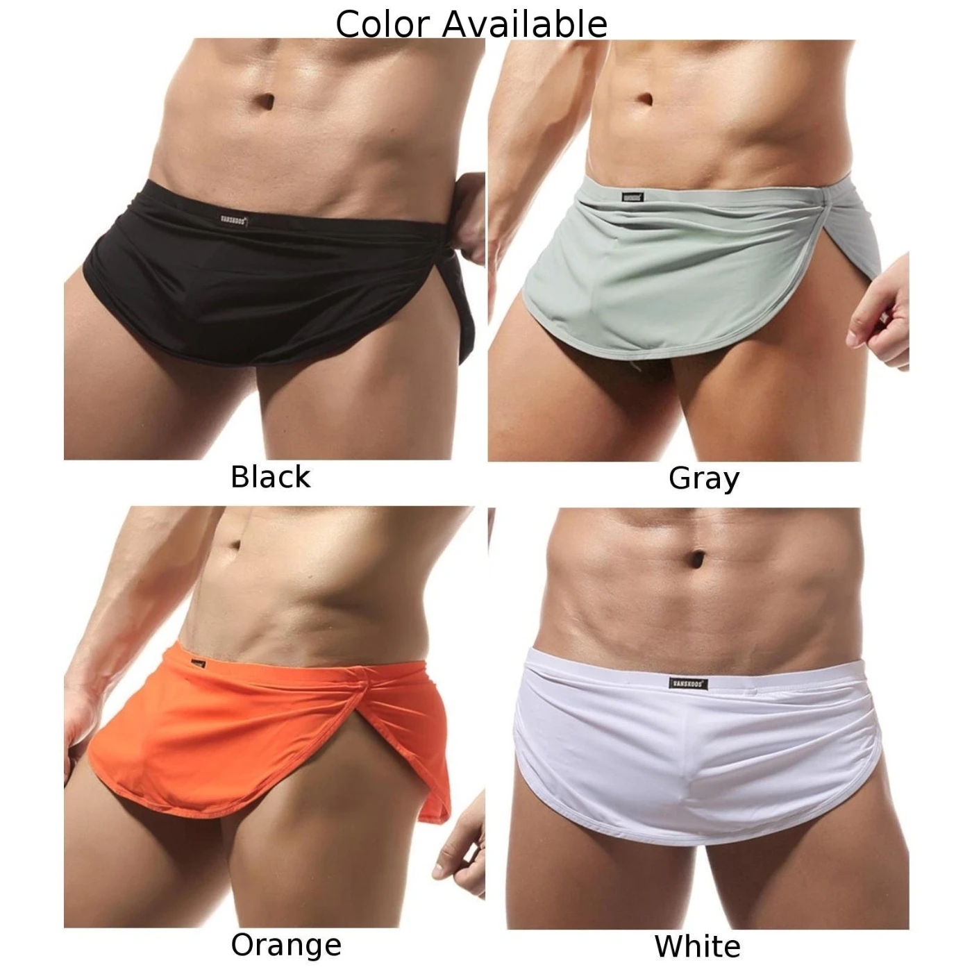 Mens Boxer กางเกงขาสั้นกระโปรงผู้ชายผ้าเช็ดตัวเหงื่อ Underpant ซาวน่า Homewear เซ็กซี่ชายชุดนอน Vintage ชุดนอนกางเกง