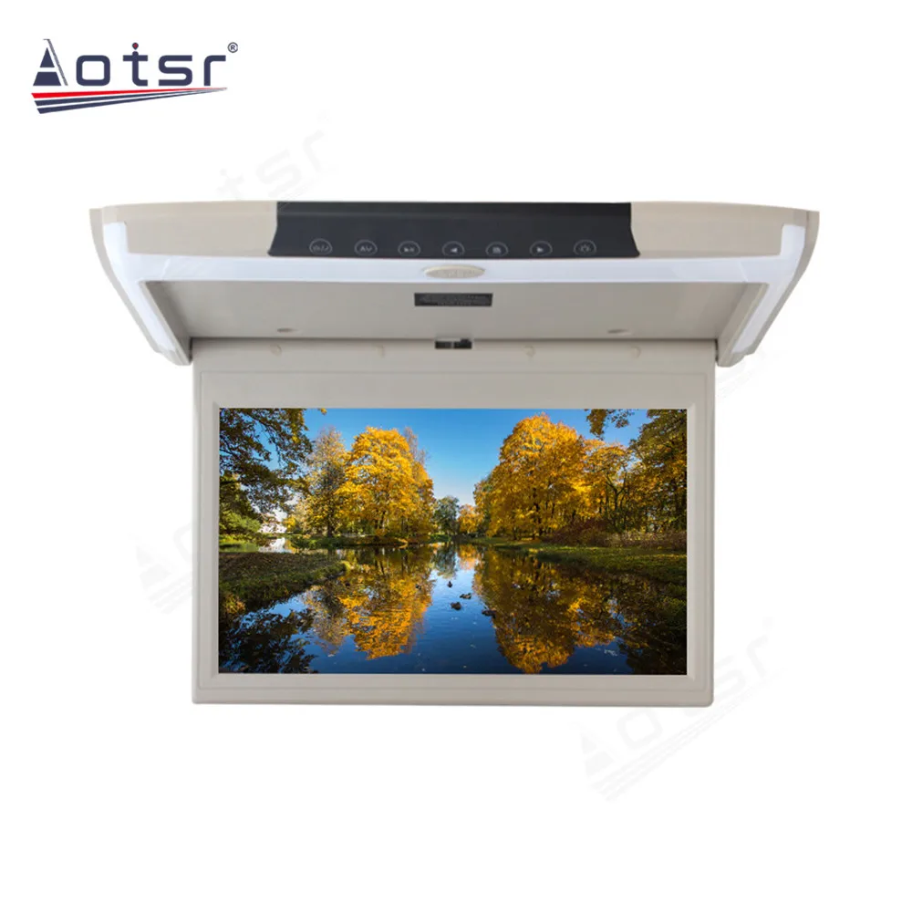 12.1 Inch Car Monitor TV 1080P Video HD IPS Wide Screen Ultra-thin Mounted Car Roof Player Multi-Language Built HDMI IN ,USB,SD