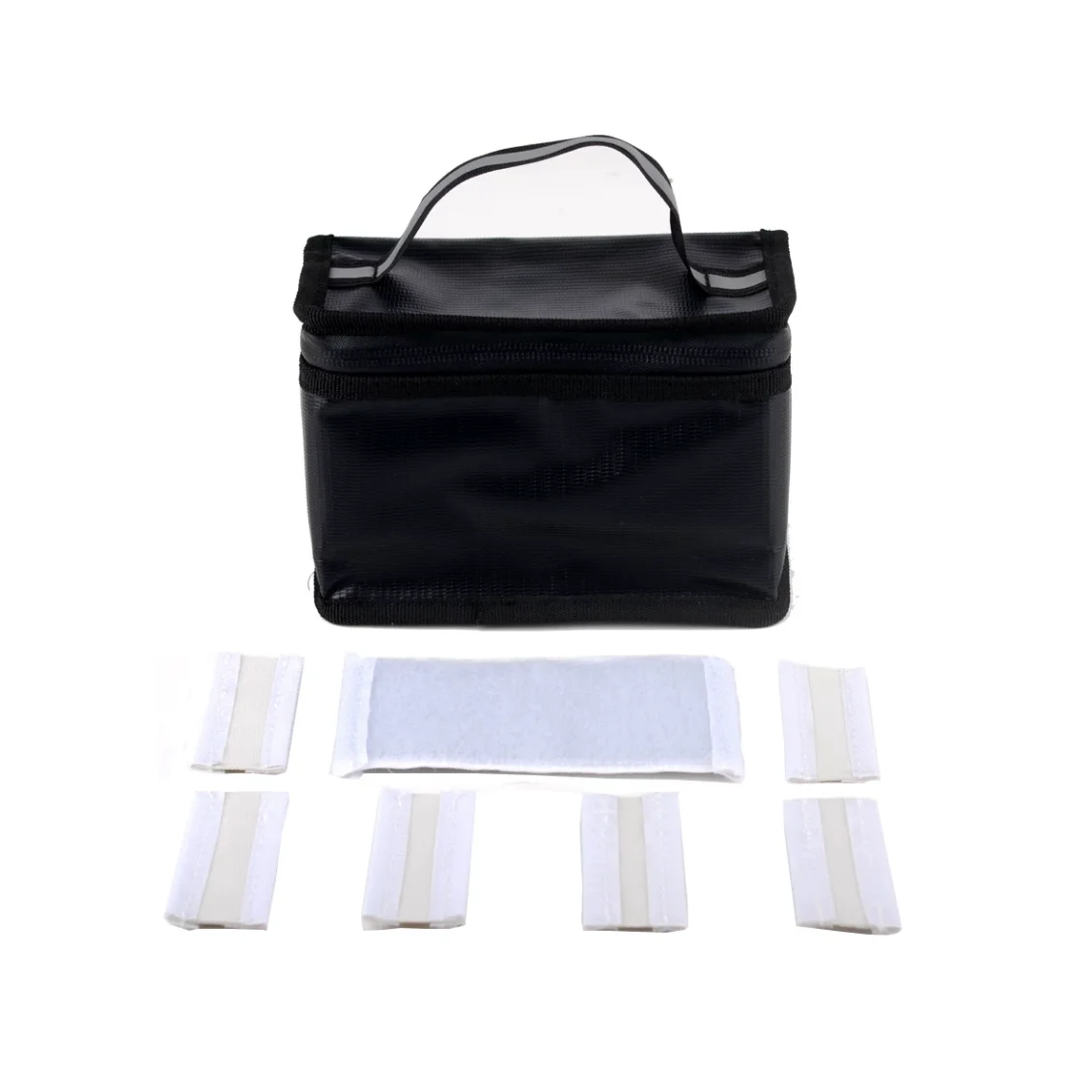 155x115x90mm Fireproof Explosion-Proof Safety Bag Built-in 8 Compartments for RC Model Airplane Helicopter FPV Drone Batteries - view 3