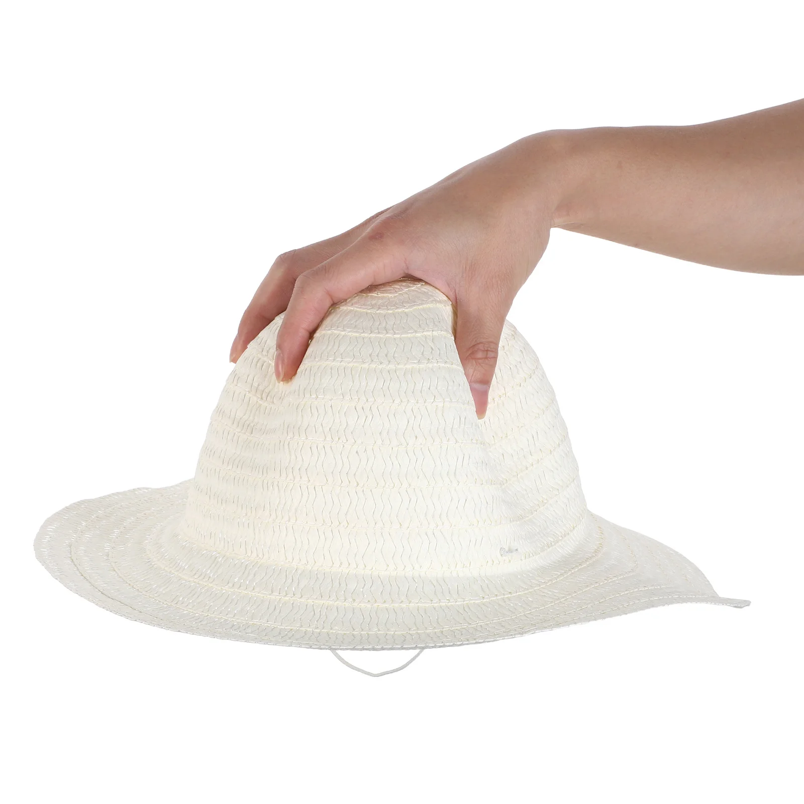 

12pcs Blank Straw Hats Diy Unpainted Sun Hat For Painting Crafts Beach Garden Party Costume Adult Wide Brim Asian Farmer