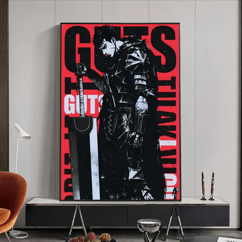 Anime Berserk Poster, Poster, Wandaufkleber, wasserfest, selbstklebend, HD-Kunst, Schlafzimmer, Bar, Dekoration – Detail 10