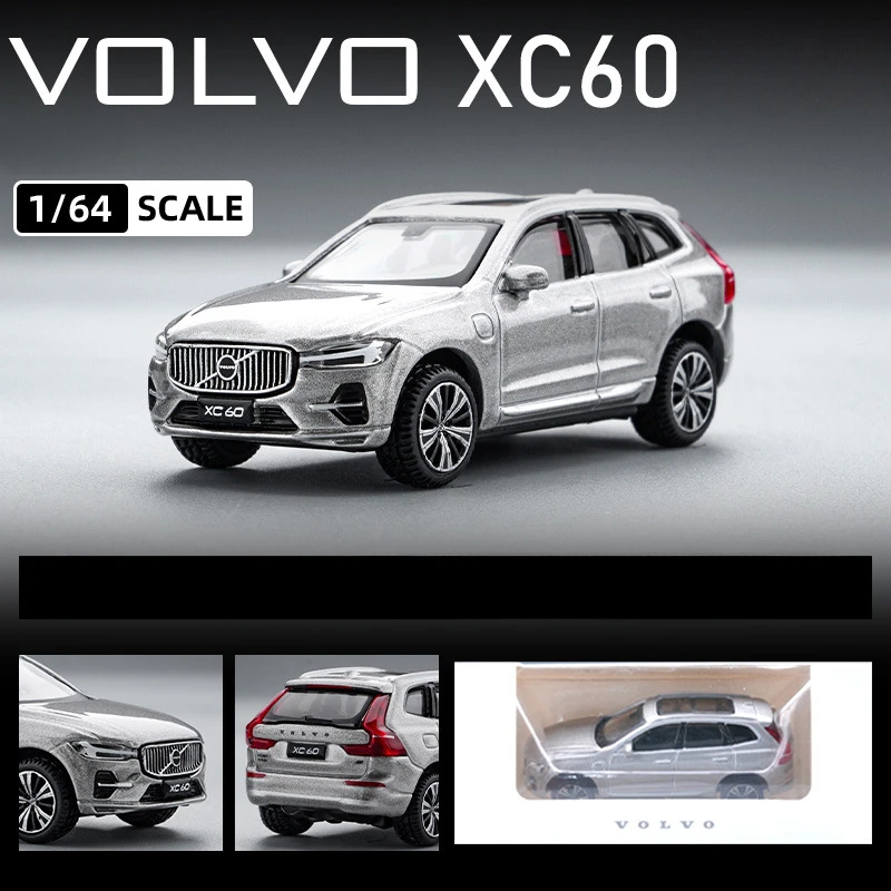 Diecast Miniature Voiture 1/64 Volvo XC60 XC40 Alloy Car Model Simulation Collection Toy Vehicle Children Boy Birthday Gift