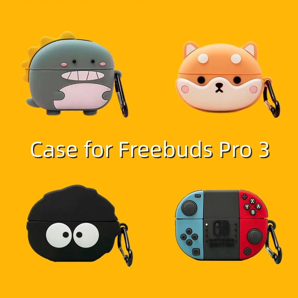 Case For Huawei 2023 New Freebuds Pro 3 3D Cartoon Silicone Cases For Free Buds Pro3 Earphones Shockproof Protective Cover Shell