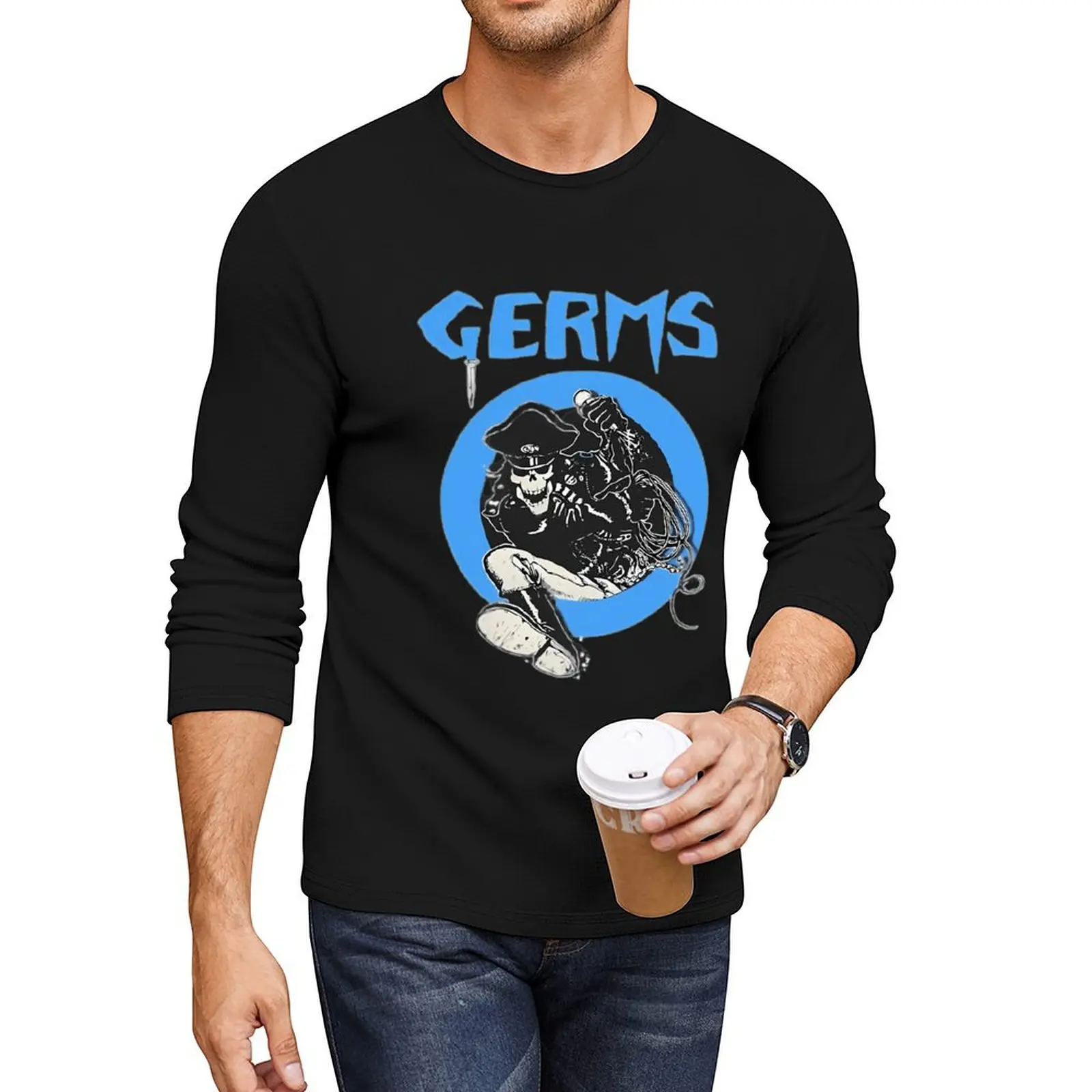 

The Germs Band Logo Long T-Shirt graphic t shirt plus size tops t shirt men