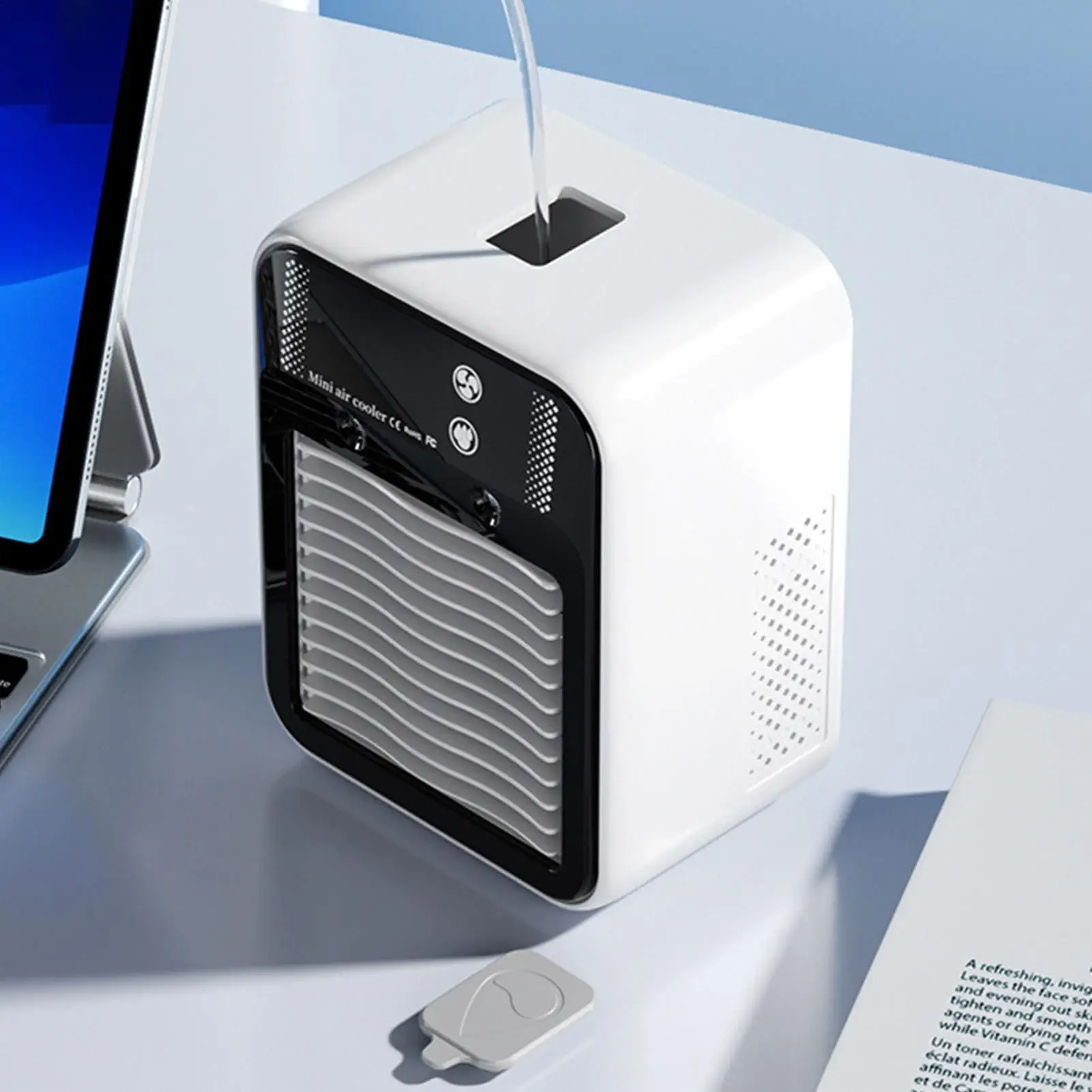 

Air Conditioner Fan For Bedroom Portable Cooling Fan With Mist Quiet Personal Device Cooling Ventilador For Outdoor Floor