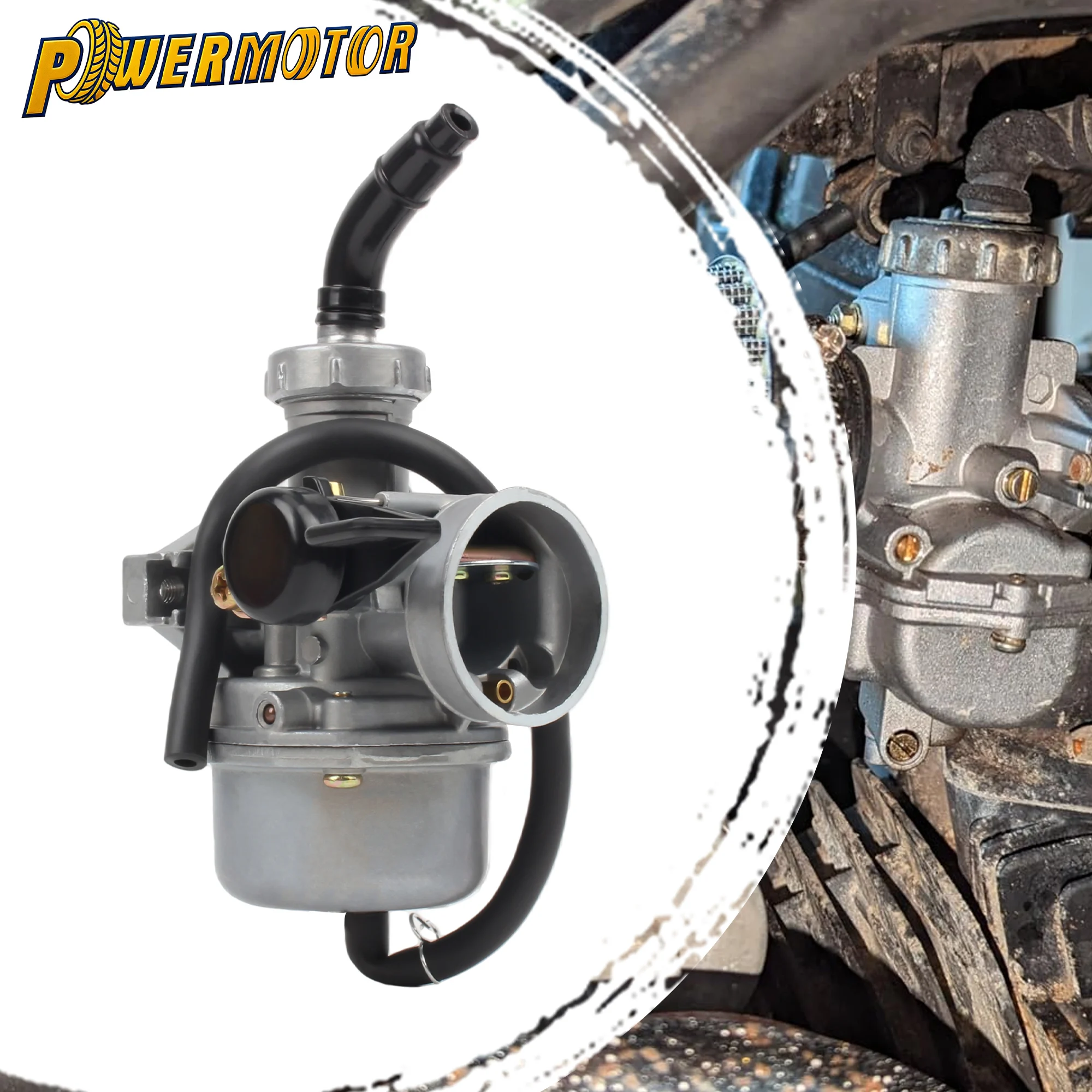 オートバイエンジンキャブレター炭水化物PZ22 22ミリメートル125cc kayoアポロbosuer xmotosカンジダートpit bike monkeyバイクatvクワッドutv