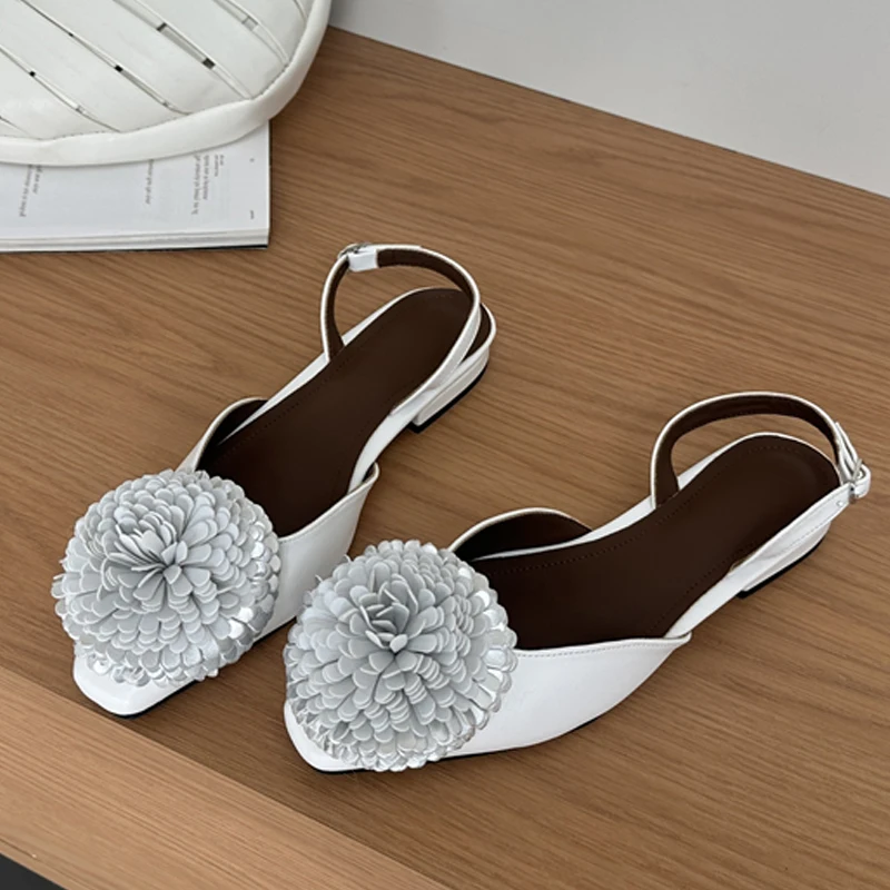 

Eilyken Women's Fashion Flower Buckle Strap Pumps Slingbacks Elegant Square Low Heel Comfortable Banquet Dress Sandals Shoes
