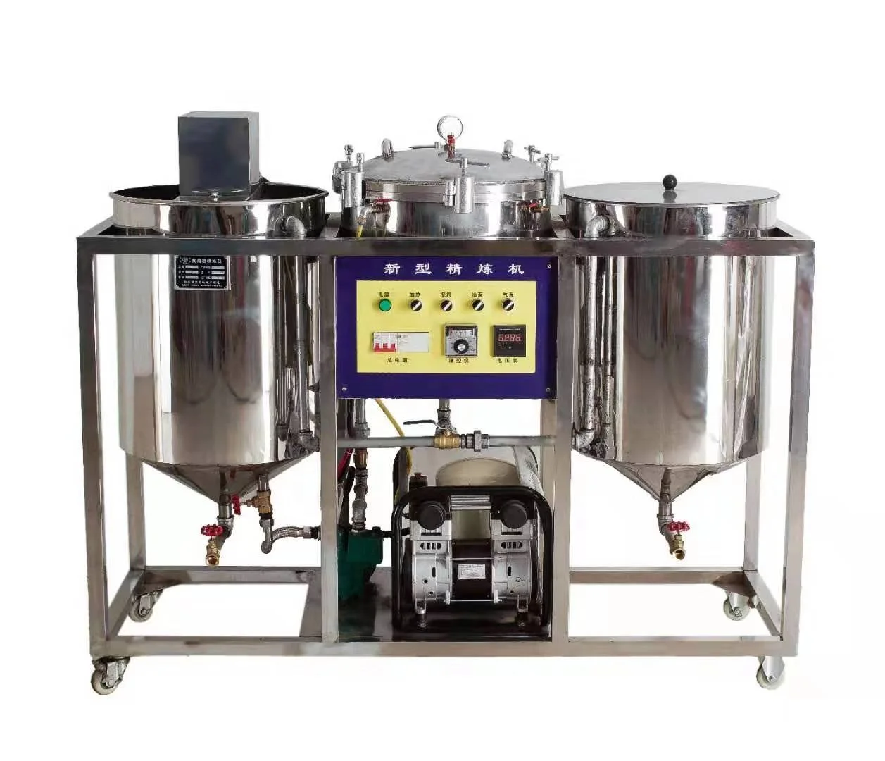 Máquina de desodorización de refinamiento de aceite crudo Copra/planta de refinería de aceite de coco de palma cruda