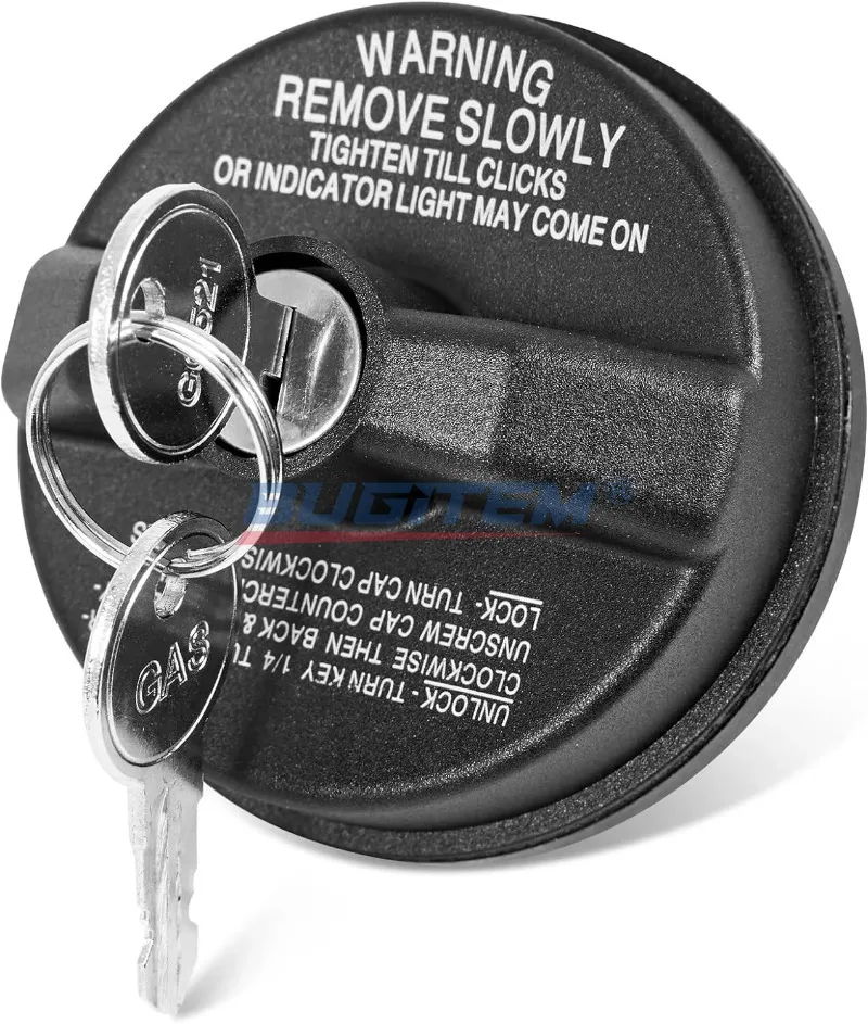 77300-47020 10504 Black Gas Cap Fuel Tank WIth 2 Keys Locking For Subaru, Toyota 4Runner, FJ Cruiser, Tacoma, Tundra, Chevy - view 3