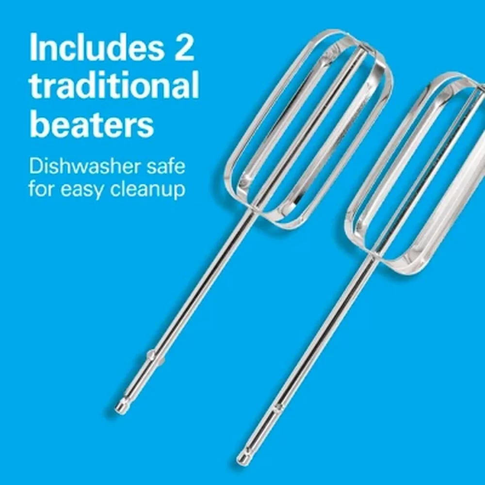 6 Speed Hand Mixer 250W Portable Electric Mixer Dishwasher Safe Beaters Bowl Rest Feature QuickBurst Button Kitchen Baking Tool