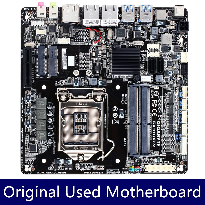 Gigabyte GA-H110TN H110TN MINI ITX H110i Desktop Motherboard H110TN LGA 1151 DDR4 Mainboard Supports 7th / 6th Generation Intel