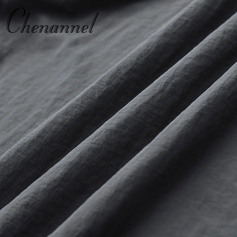 Męska jesienna luźna kurtka na wiosnę i jesień, wodoodporna, cienka, codzienna, z wysokim kołnierzem.