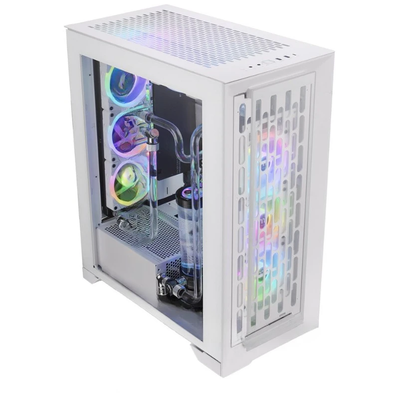 

Chassis CTE T500 TG ARGB white hollow EATX main board 360 water-cooled desk top computer e-sports