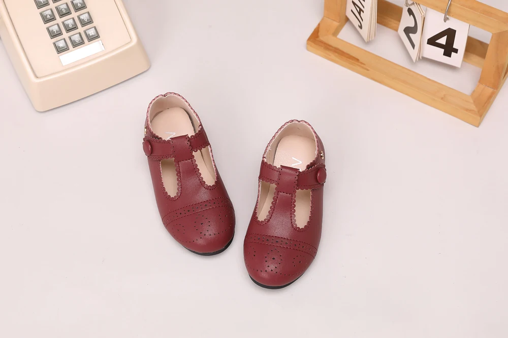 AS Kinderschuhe Marken-Kinderschuhe Baby Mädchen Lederschuhe Kleinkind Prinzessin Ballerinas Jungen Brogue Oxford Weiche Plateau Mary Jane Schuhe – Detail 15