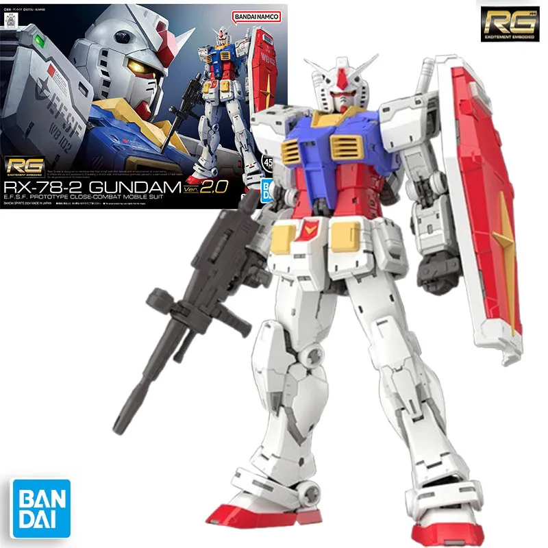 

Bandai RG 1/144 RX-78-2 Gundam Anime Character Action Assembly Model Collectible Toy Boy Gift