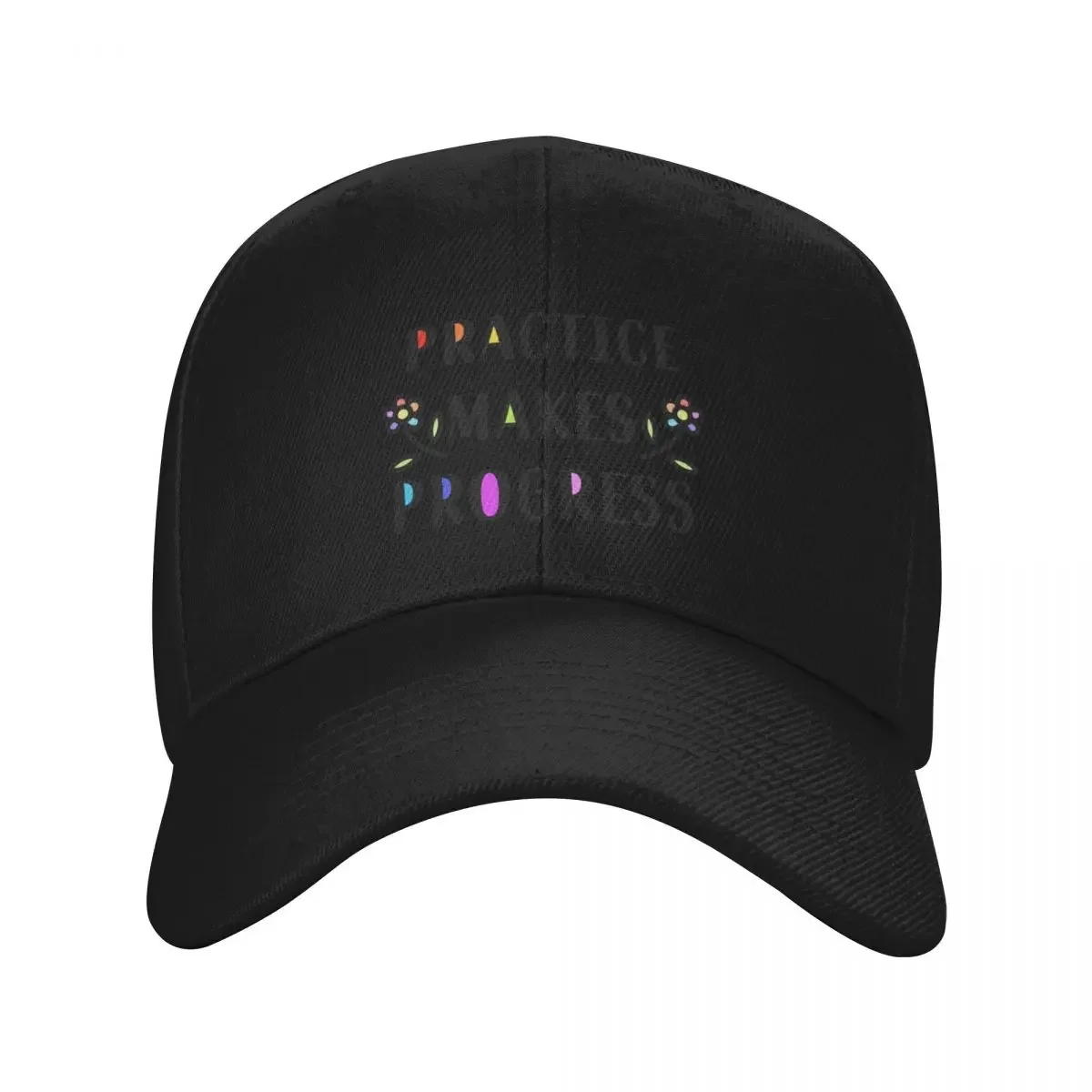 Rainbow Practice Makes Progess Baseball Cap hard hat Dropshipping Woman Hats Men's