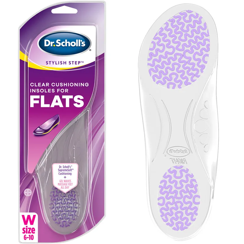 Plantillas de Silicona Dr. Scholl's Invisibles y Sin Rastro para Zapatos Casuales de Mujer, Soporte de Arco, Almohadilla de S...
