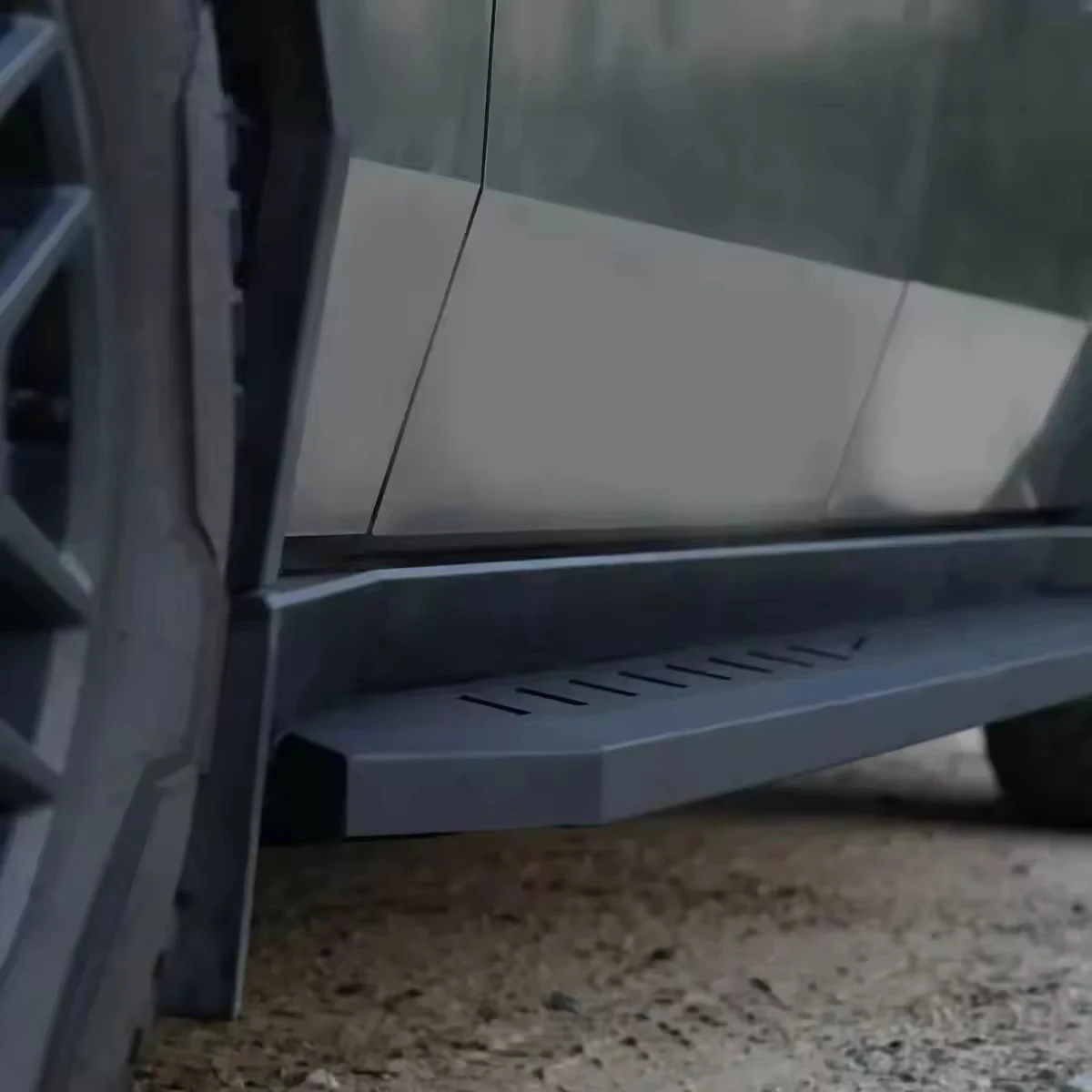 2PCS Side Step Stair Running Board Foot Step Nerf Bar Fits Side Steps for Cybertruck 2024 2025