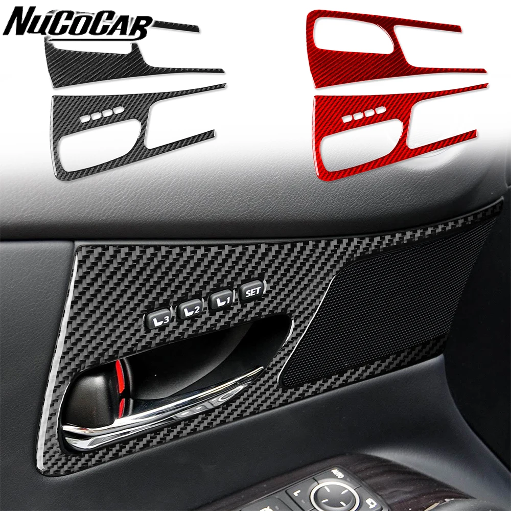 pour-lexus-rx350-rx450h-2010-2015-fibre-de-carbone-poignee-de-porte-avant-panneau-revetement-d'habillage-accessoires-de-voiture-autocollant-decoratif-interieur