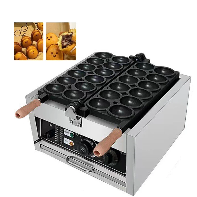 Machine à gaufres en forme de Smiley, coréenne, Egg Bubble Waffle, Commercial, pour faire du pain et des collations