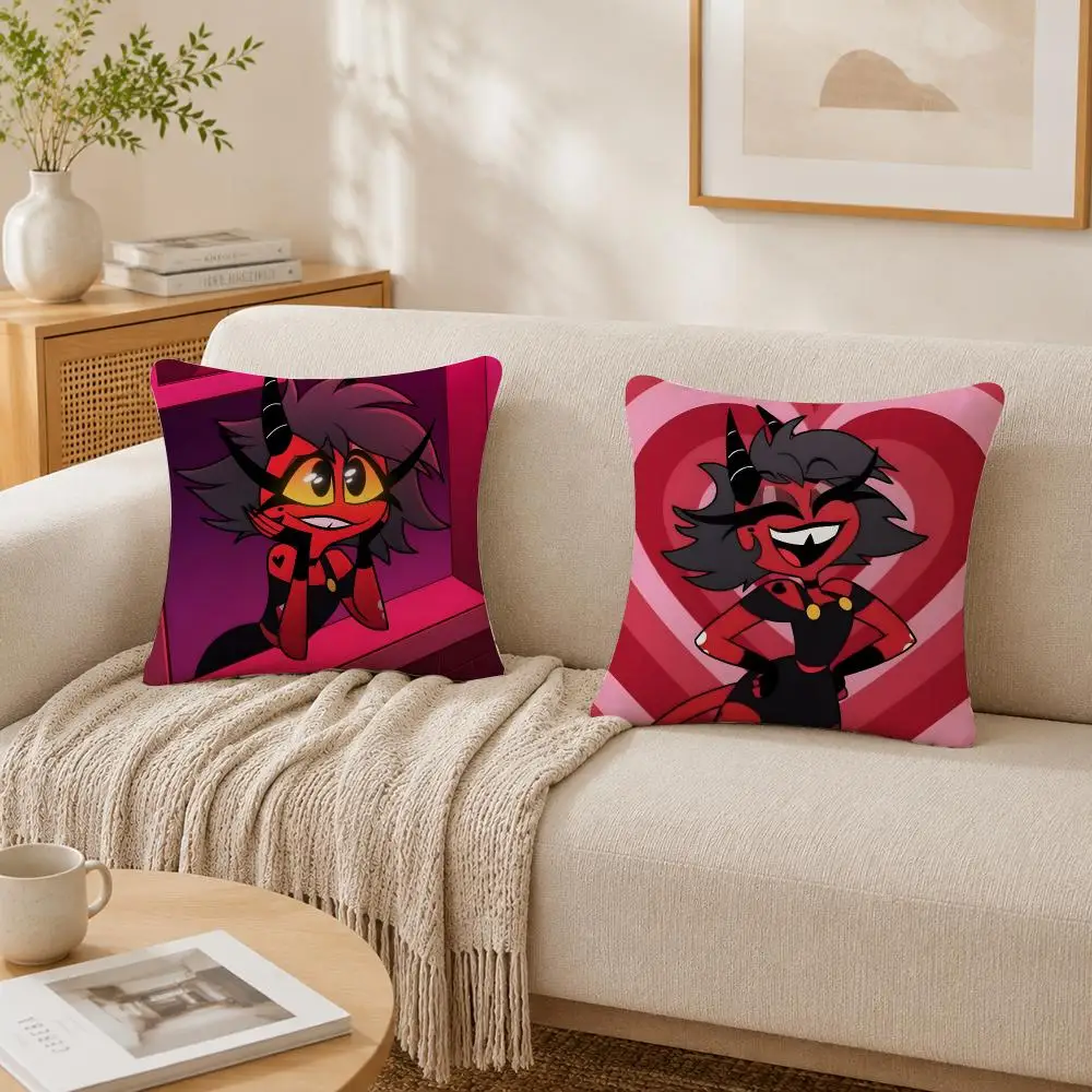 Millie H-helluva Boss Cushion Cover Plush Decorative Pillow Case With Hidden Zipper Cutecore Room Decor For Home