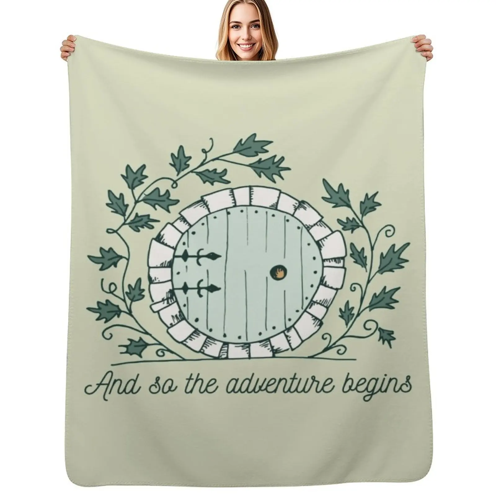 

Baggins Door with Twigs ShirtsNew design 2021 Throw Blanket Shaggy manga warm winter blankets and throws Blankets