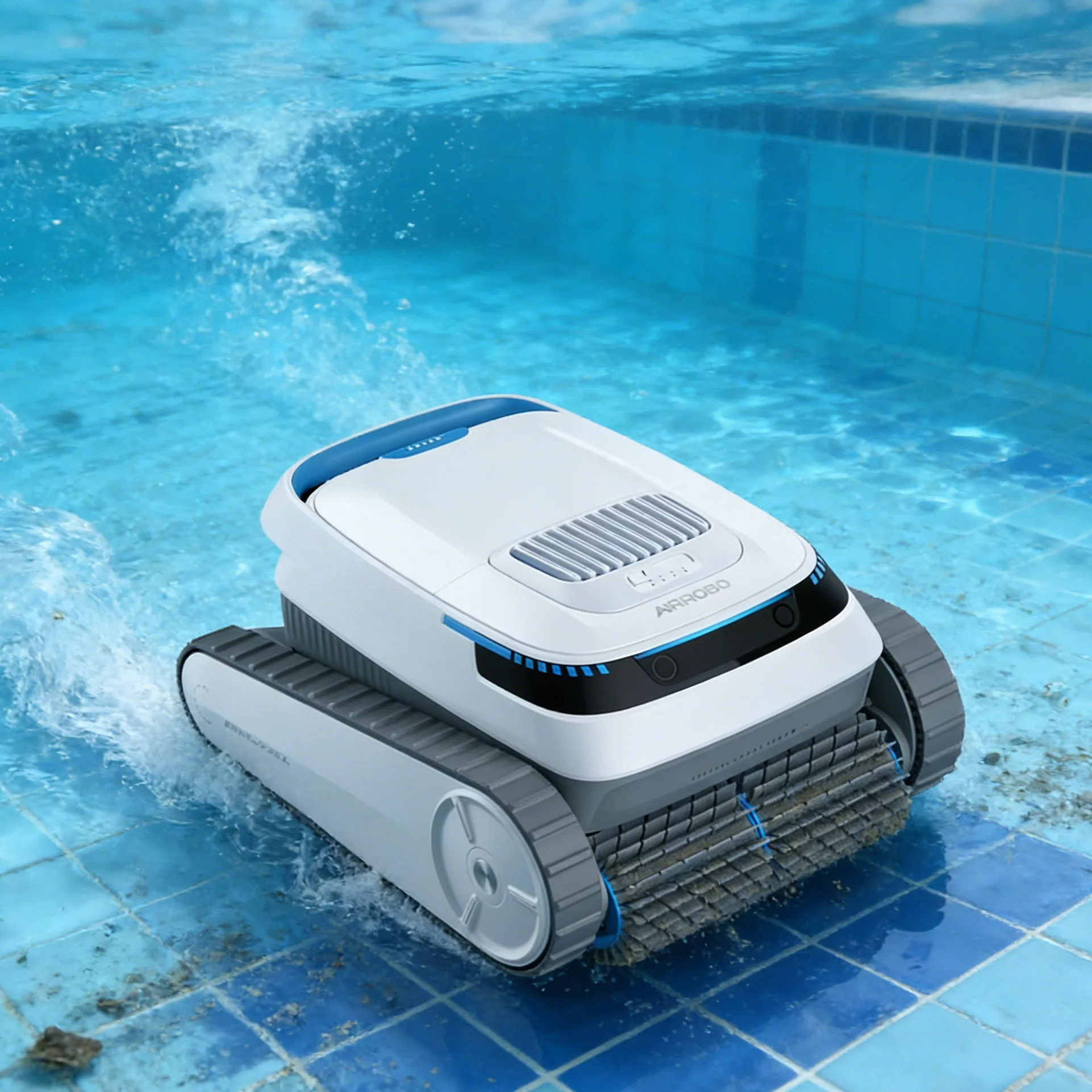 For Automatic Pool Cleaner High Quality Clean Pool Floor Wall Smart Automatic Cordless Garden Swimming Pool Cleaner with Strong