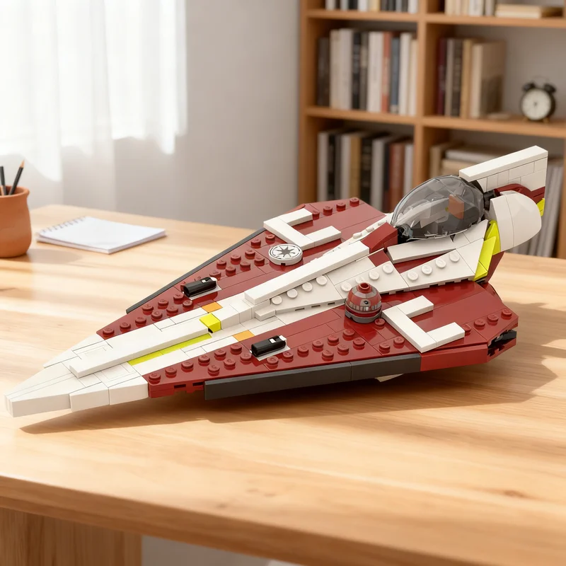 

446pcs MOC Star Battle Delta 7 Starfighter Model Building Blocks Architecture Toy Christmas Gift Idea Education Brick Birthday