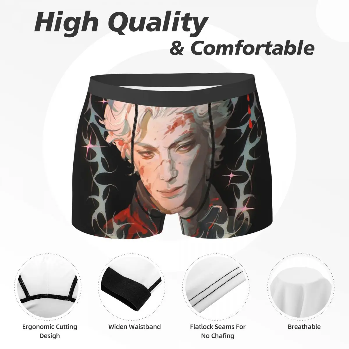 Трусы-боксеры, шорты Astarion для девочек, ужин Baldurs Gate, мужские дышащие трусы для мужчин, подарки бойфренду